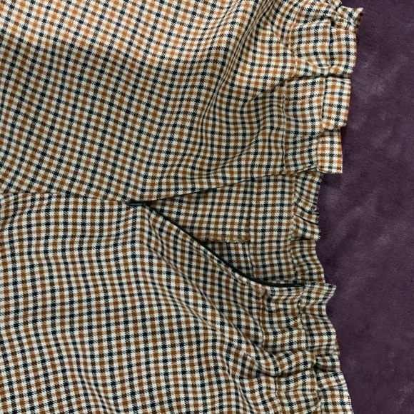 Printed Gingham Fall Shorts - Picture 3 of 3